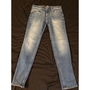 Hollister Athletic Super Skinny Jeans Light Wash Blue Mens Size 32x30 Distressed